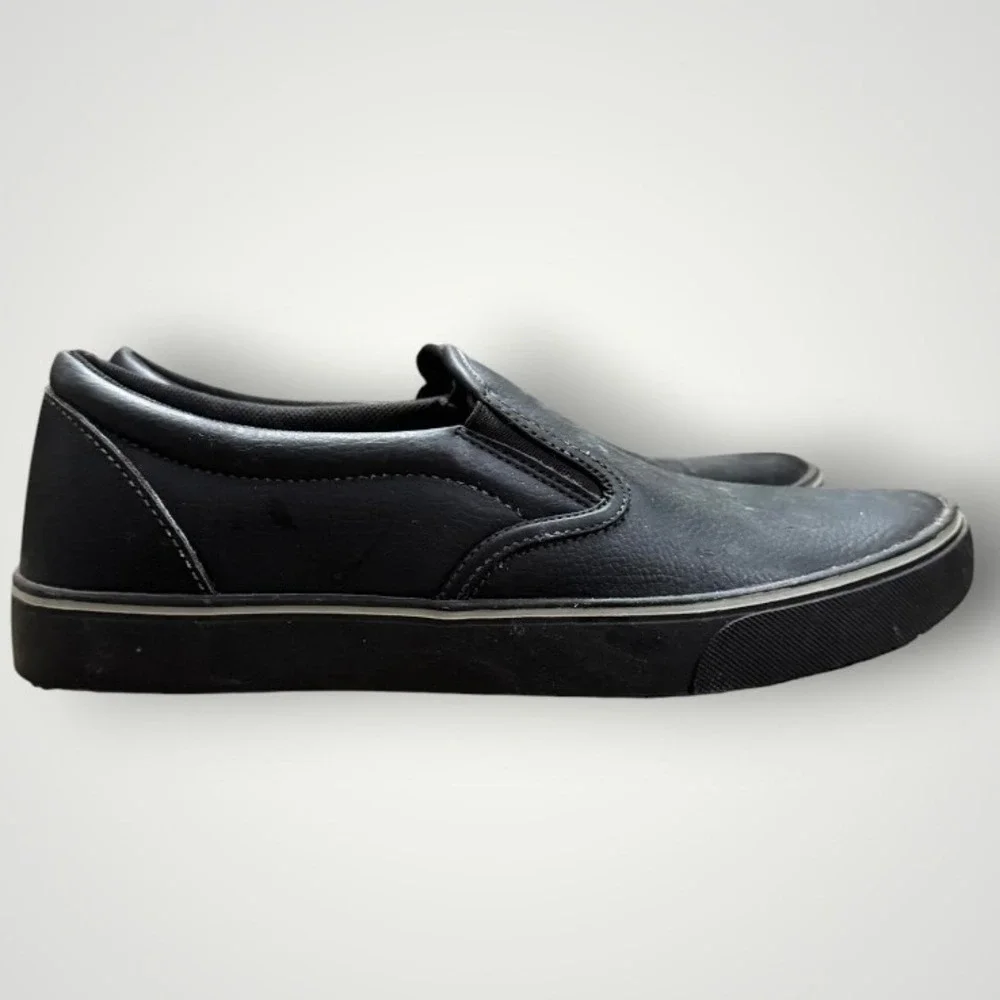 TredSafe Slip On Work Shoes Men 10 Women 11 Black Non-Slip Resistant EnduroPro